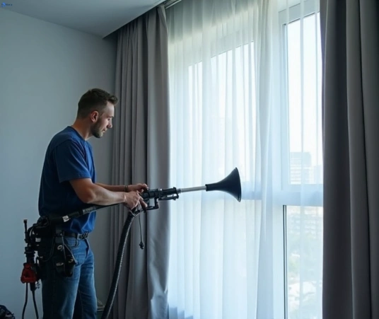 Professional drapes cleaning process tools Matty Curtain Cleaning blackstone